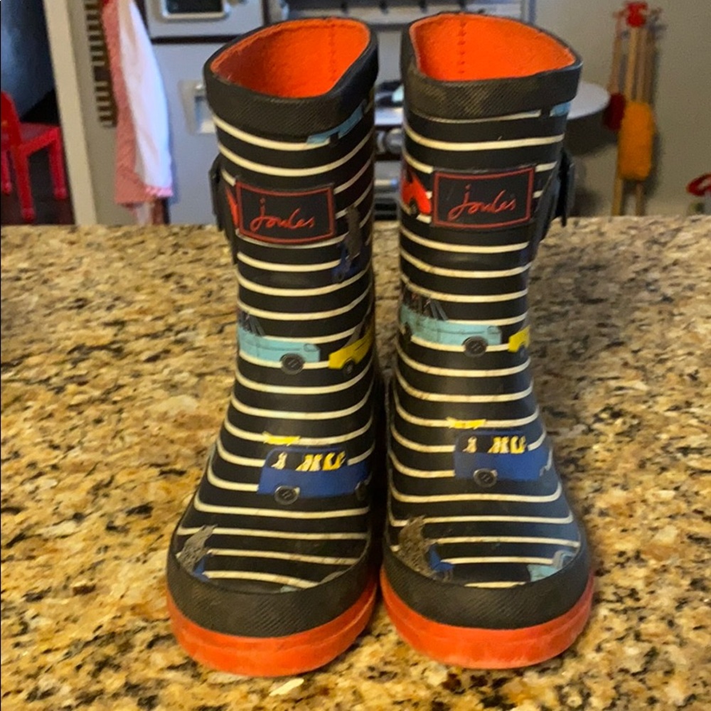 Joules toddler boy rainboots sz 10